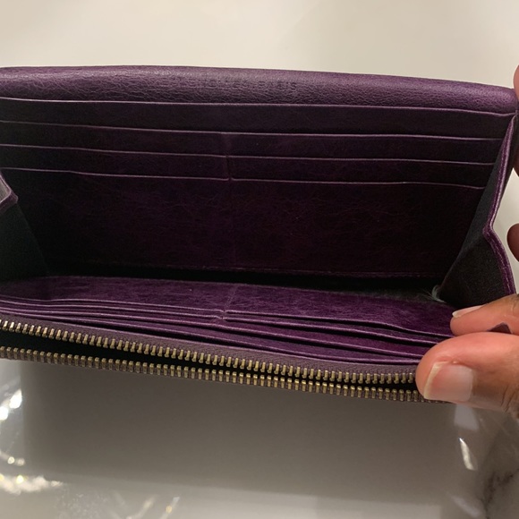 Balenciaga purple city wallet - Picture 7 of 15